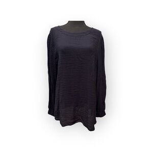 SAMOON Black Long Sleeve Blouse